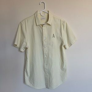 Yellow Aime Leon Dore Short Sleeve Button Down Size Medium